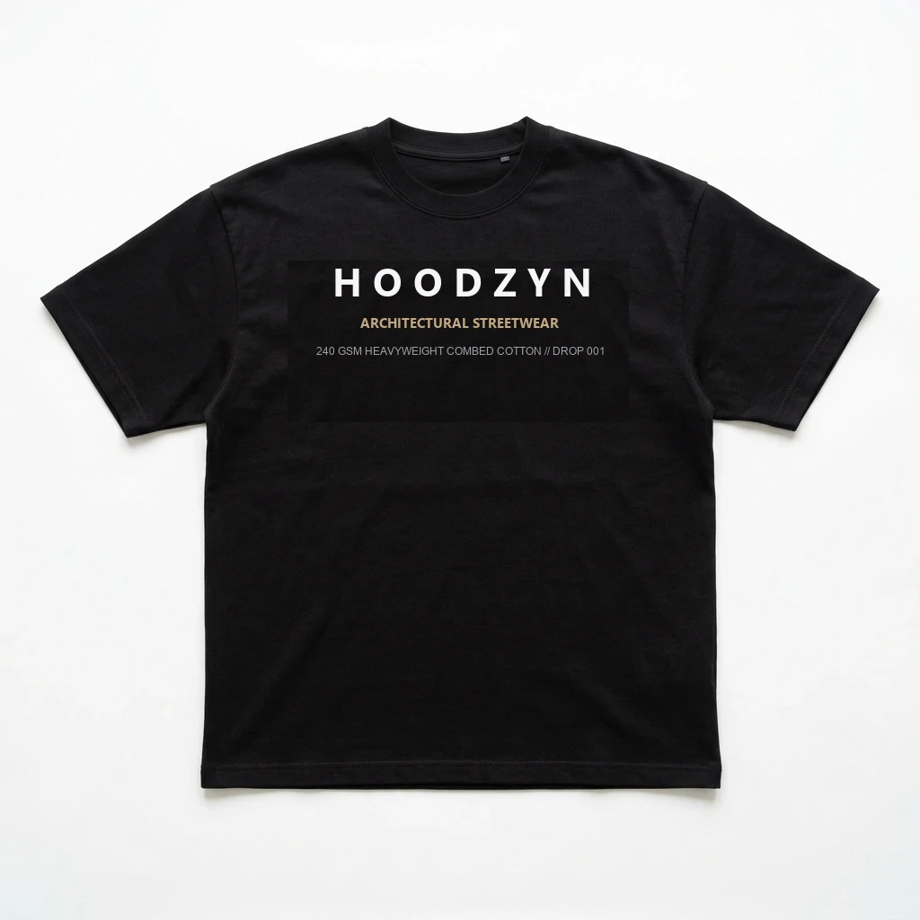 HOODZYN Heavyweight Box Tee Back